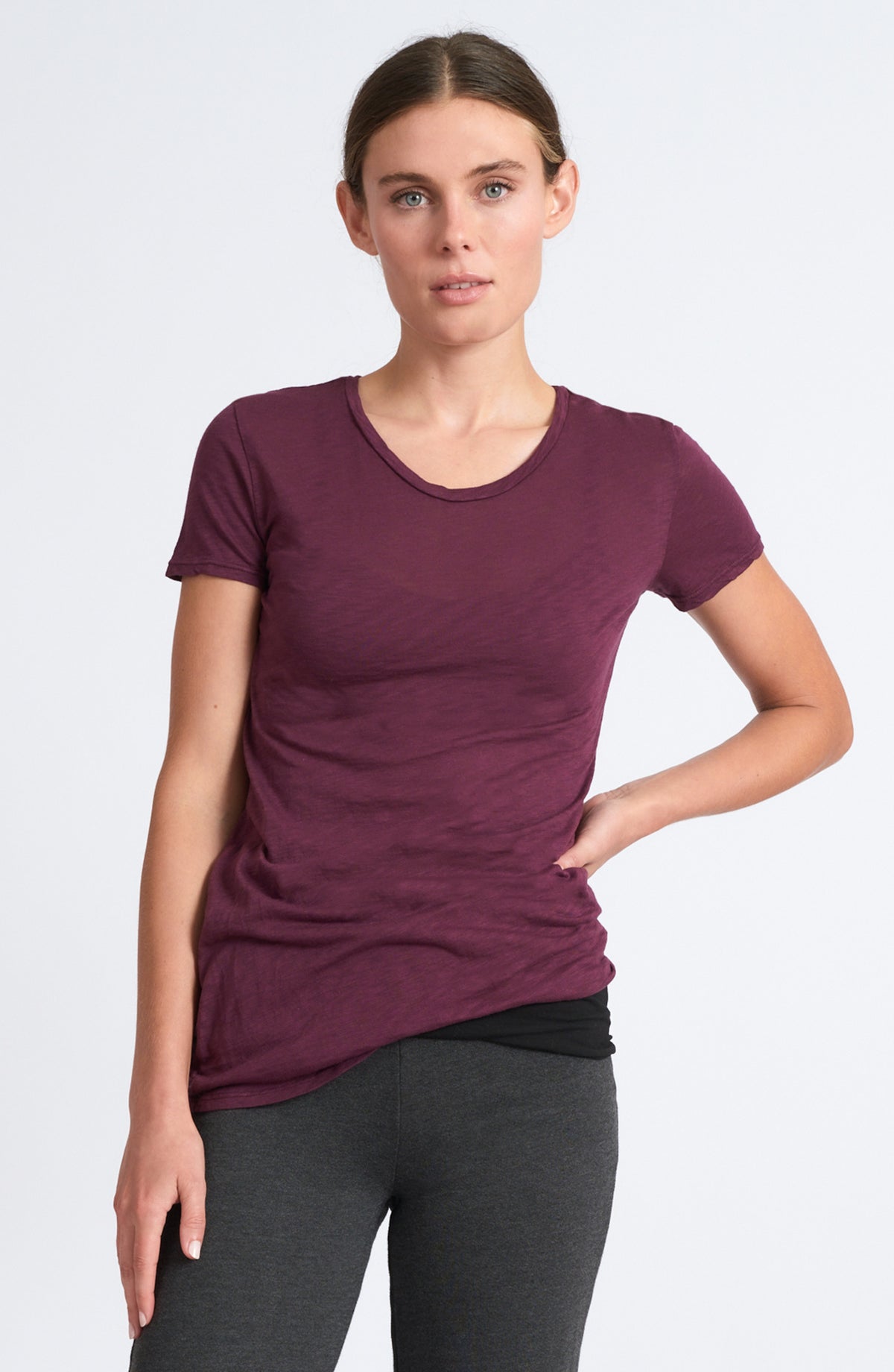 Slub Timeless Tee ~ Wild Plum