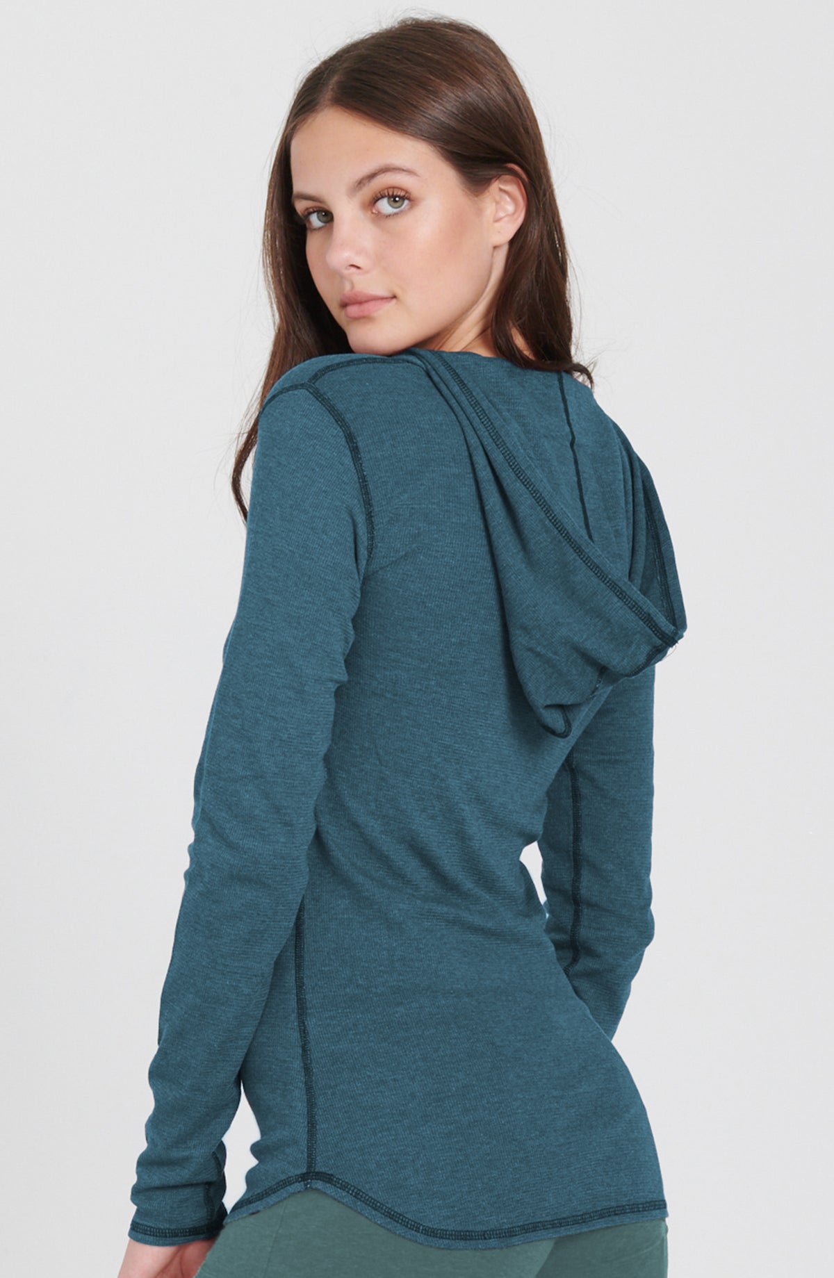 Essential Deep Scoop Hoodie ~ Blue Butterfly
