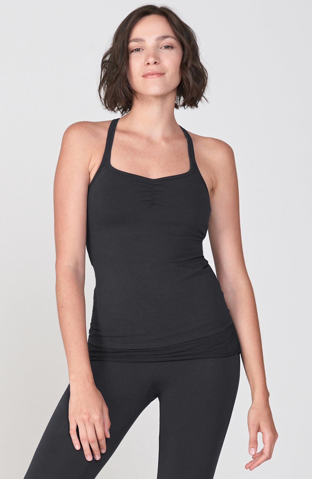Slim Racerback Vinyasa Cami ~ Shadow