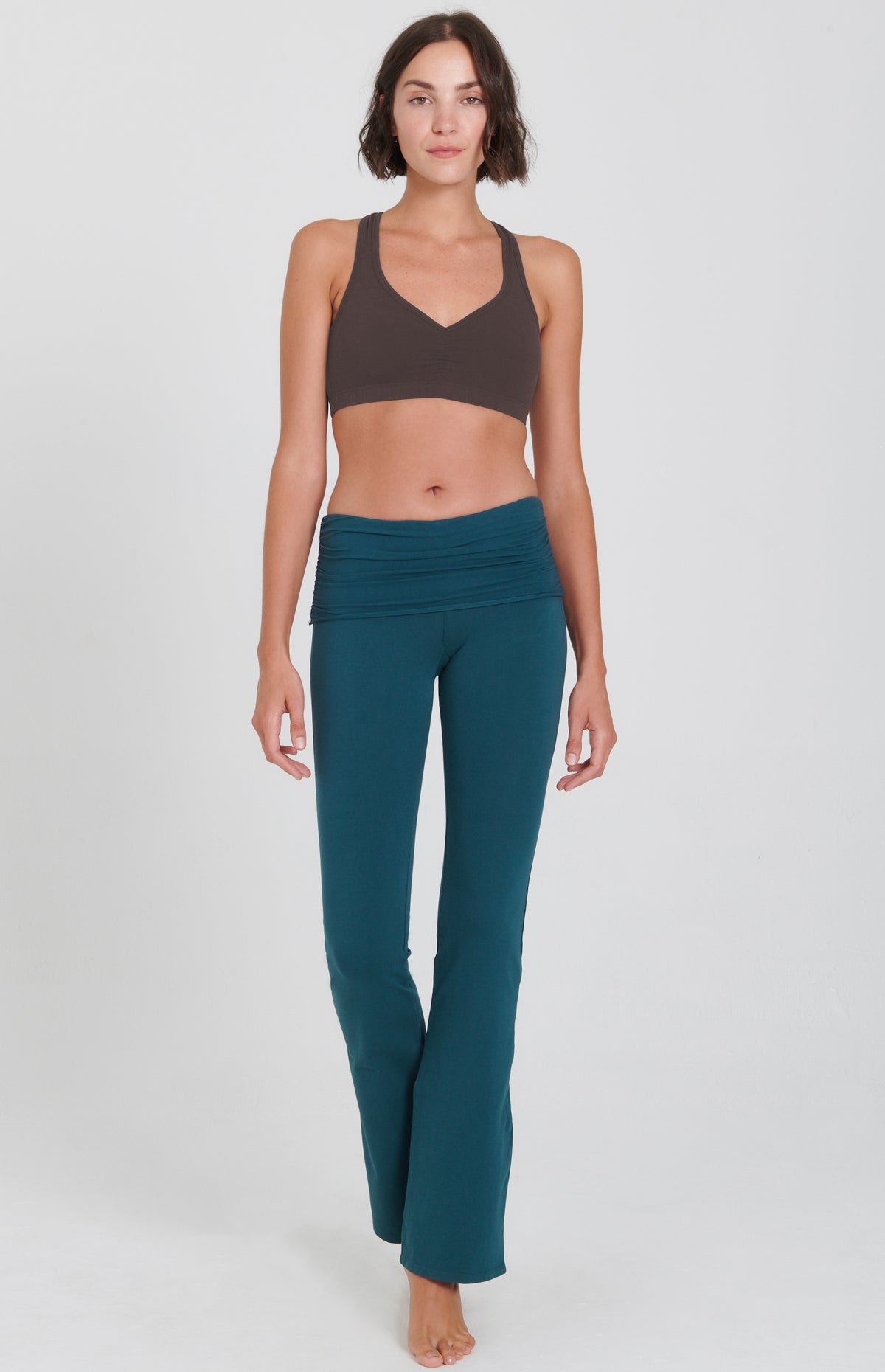 Bootcut Flare Practice Pant ~ Peacock Blue