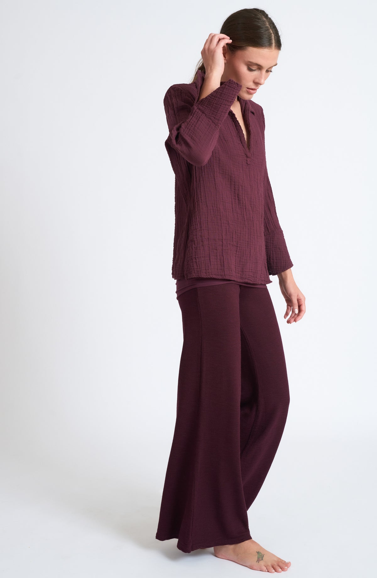 Gauze Paradise Blouse ~Wild Plum