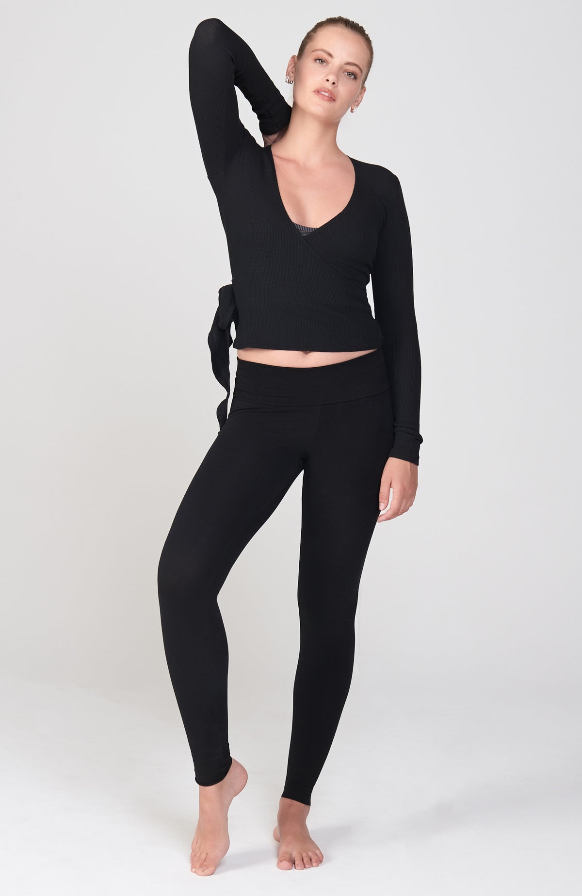 Ideal Wrap Top ~Black