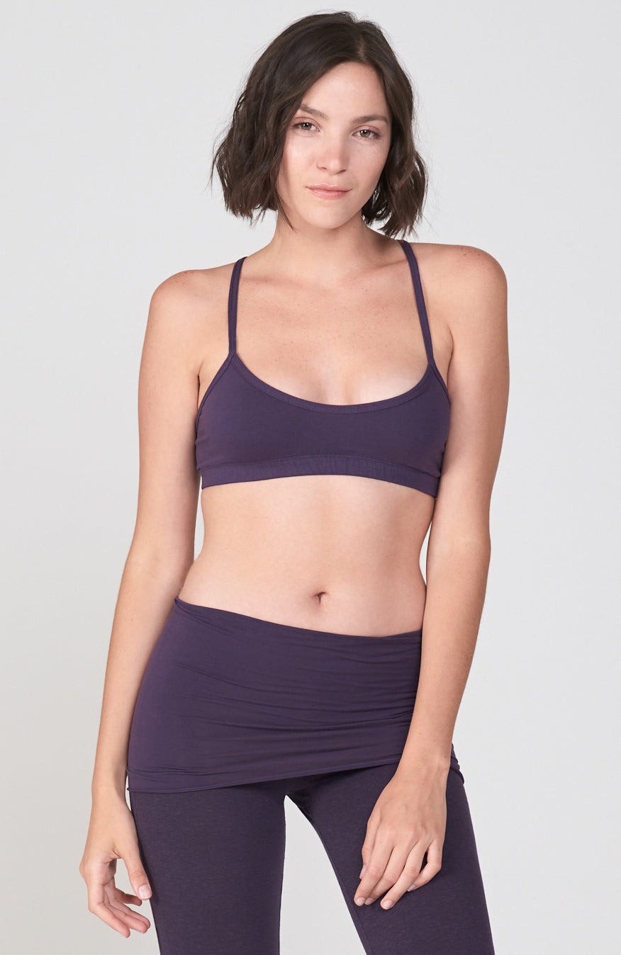 Strappy Hatha Bralette ~Deep Purple