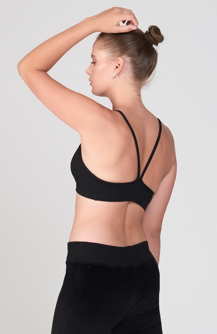 Strappy Hatha Bralette ~ Black