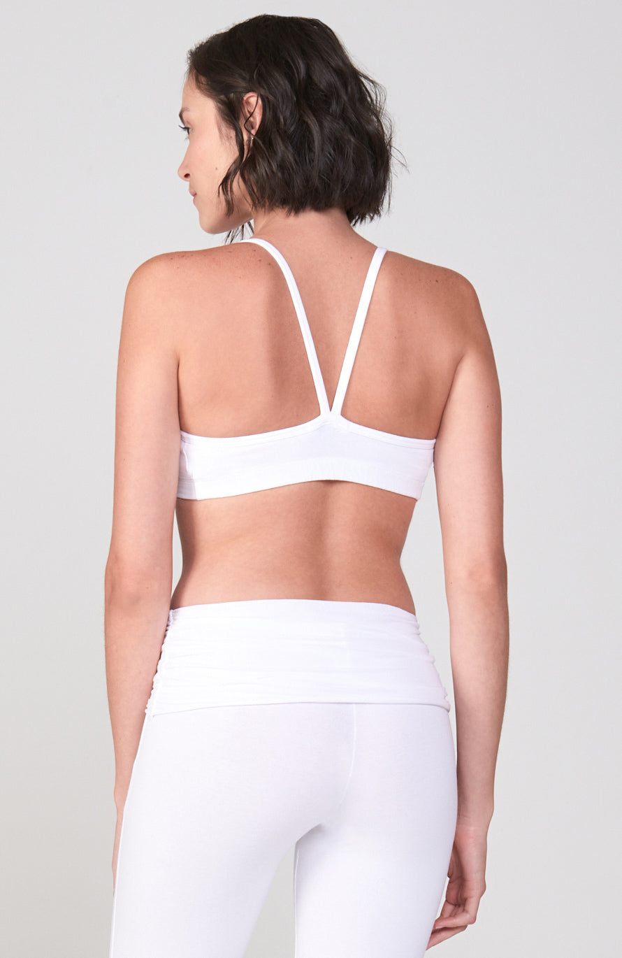 Strappy Hatha Bralette ~White