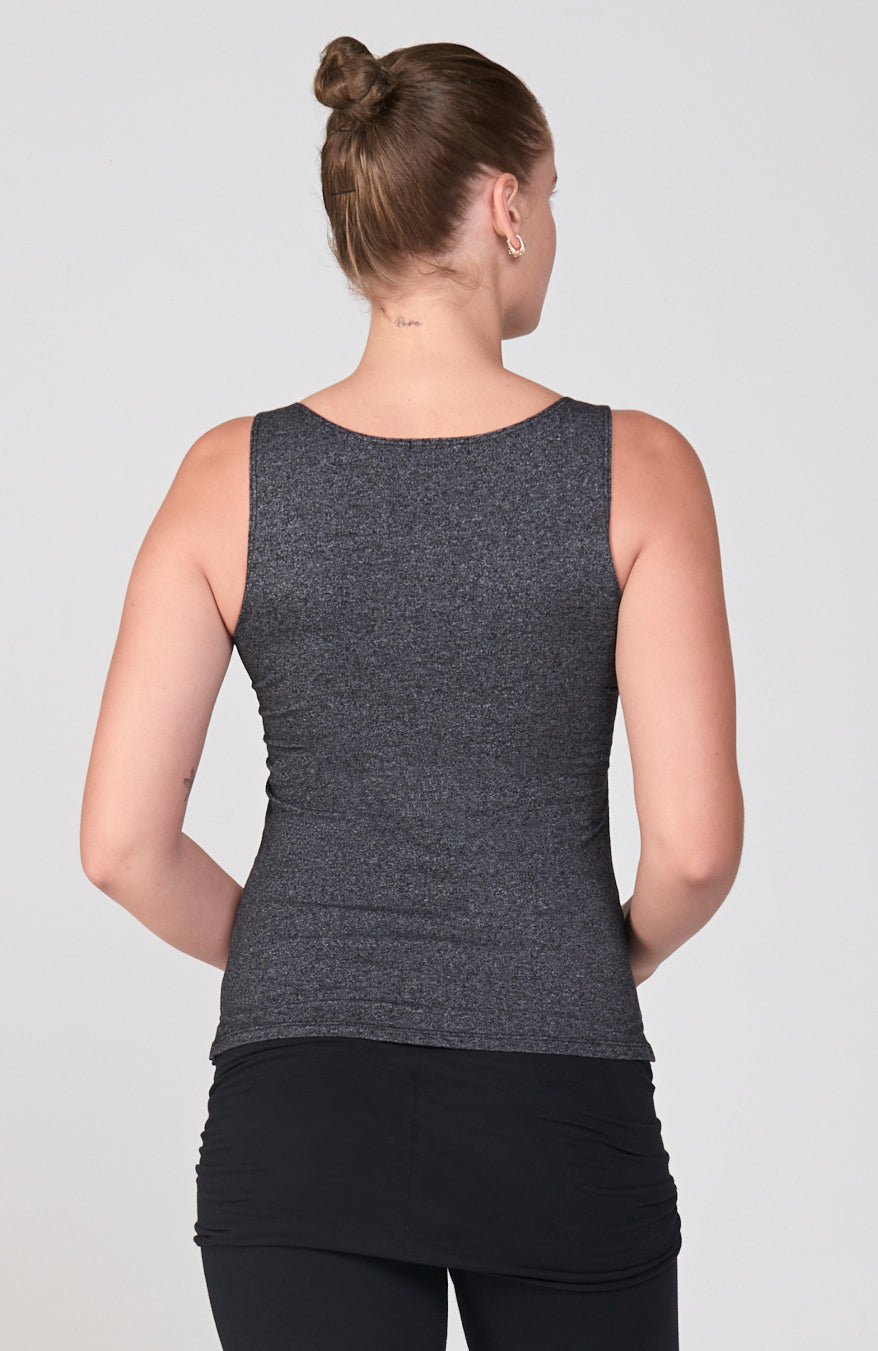 Asana Tank ~ Black Ash