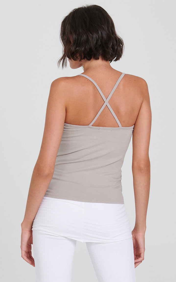 Criss Cross Practice Cami ~ Neutral