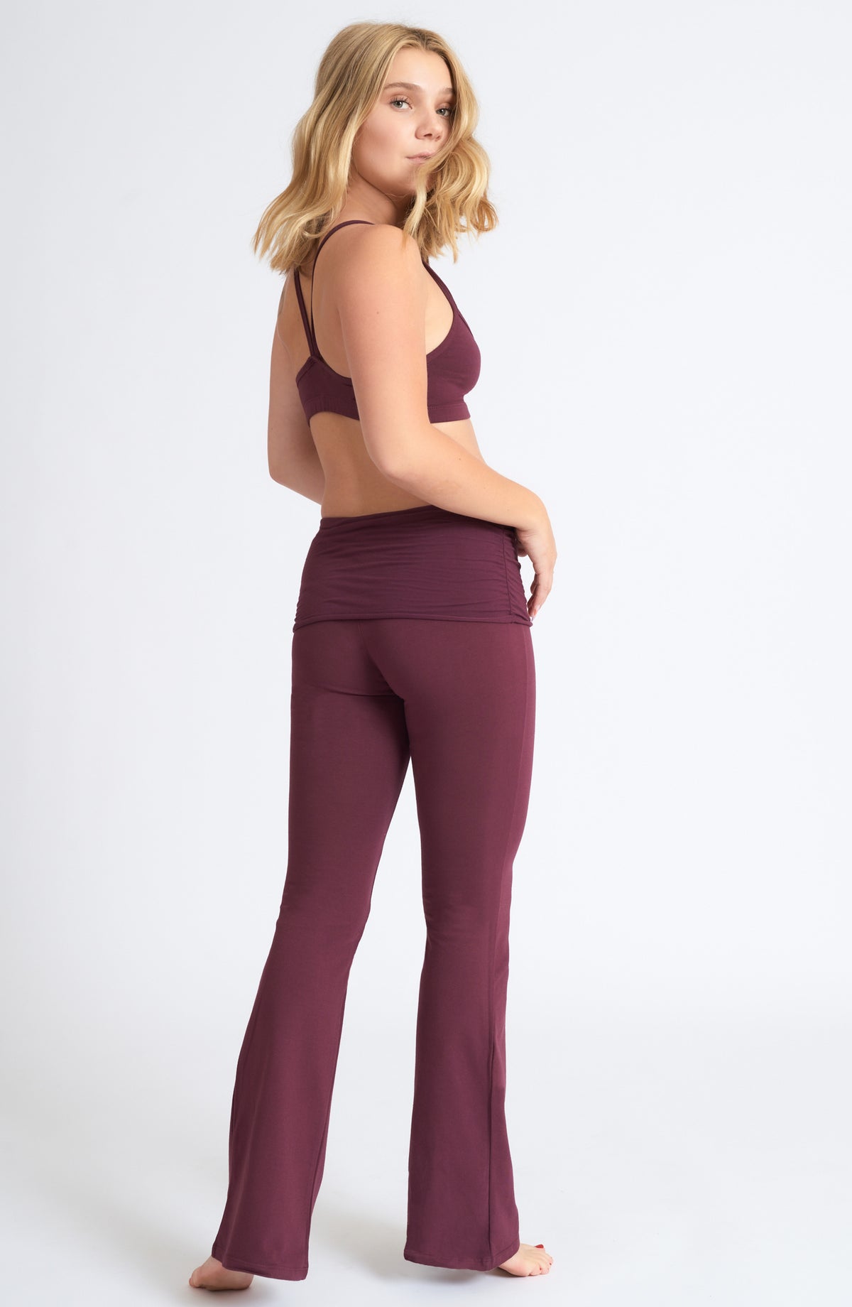 Bootcut Flare Practice Pant ~ Wild Plum