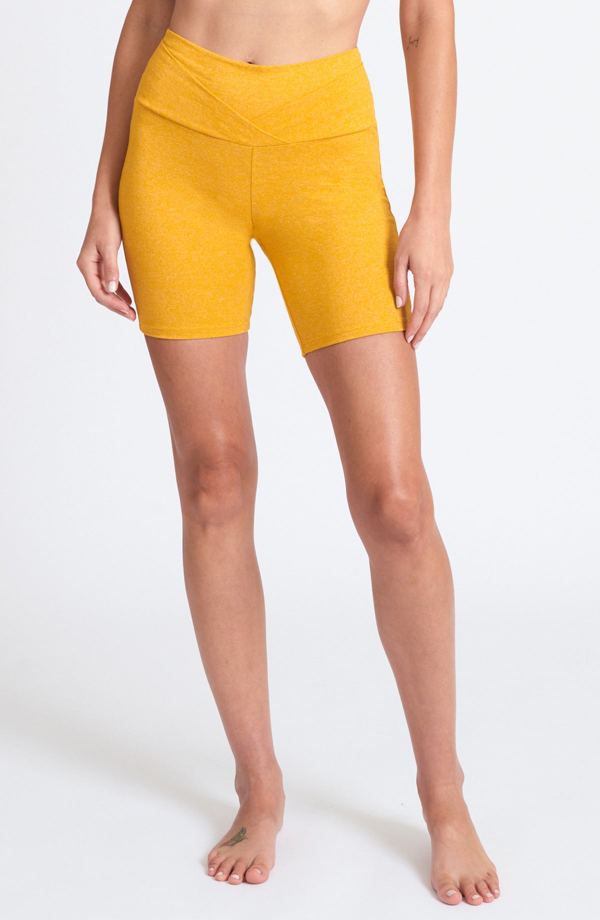High Waist Bike Short ~ Turmeric