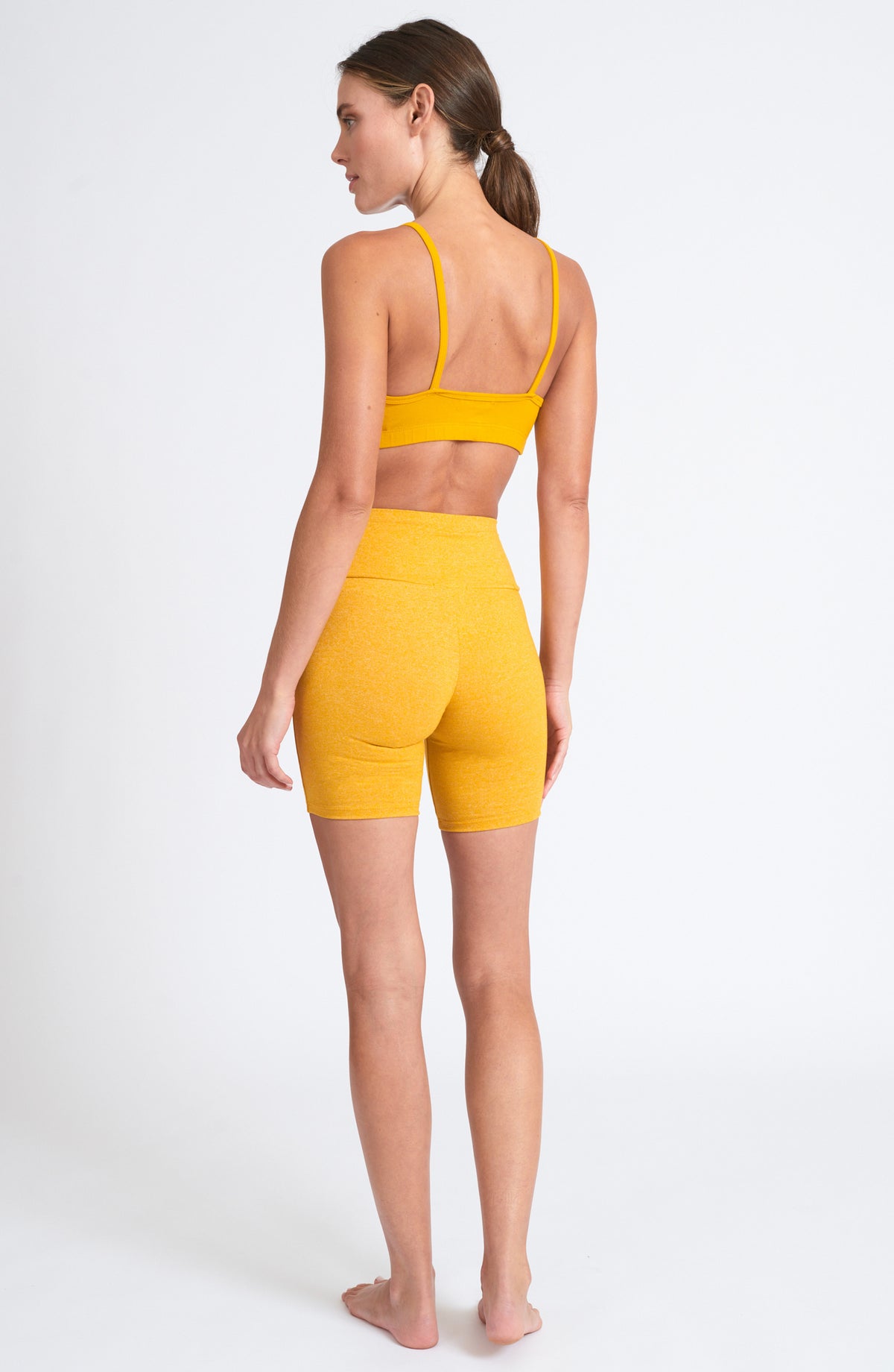 High Waist Bike Short ~ Turmeric