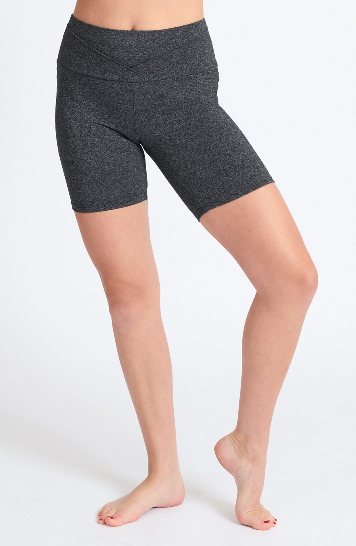 High Waist Bike Short ~ Black Ash
