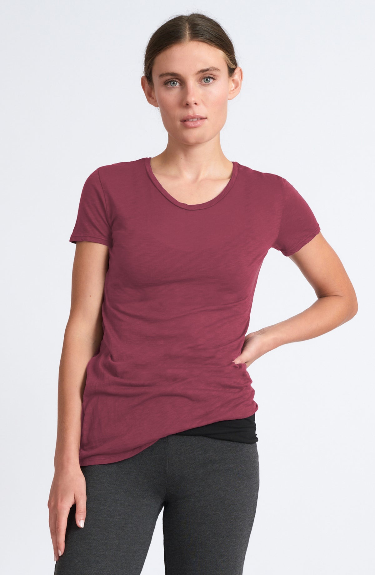 Slub Timeless Tee ~ Poppy