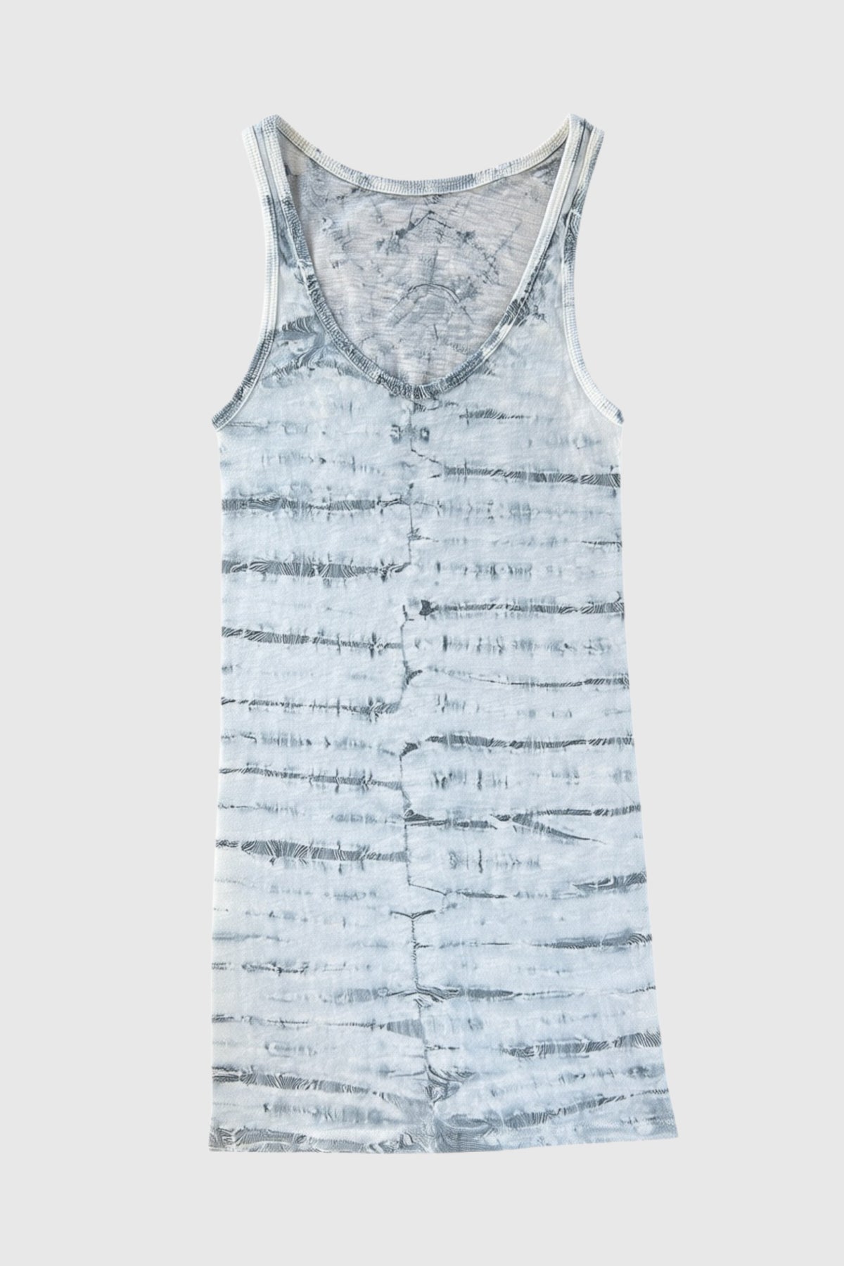 Slub Mindful Tank ~ Mirror Blue