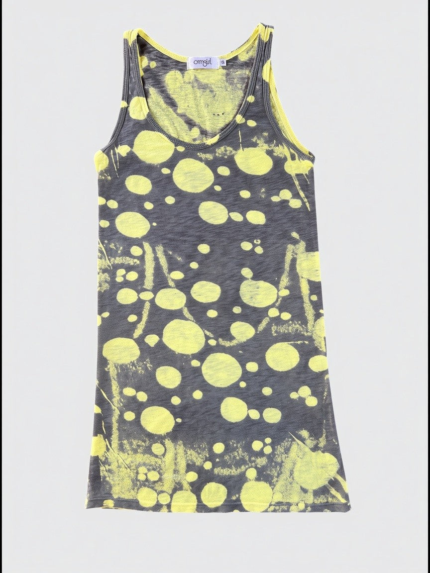 Slub Mindful Tank ~ Dots