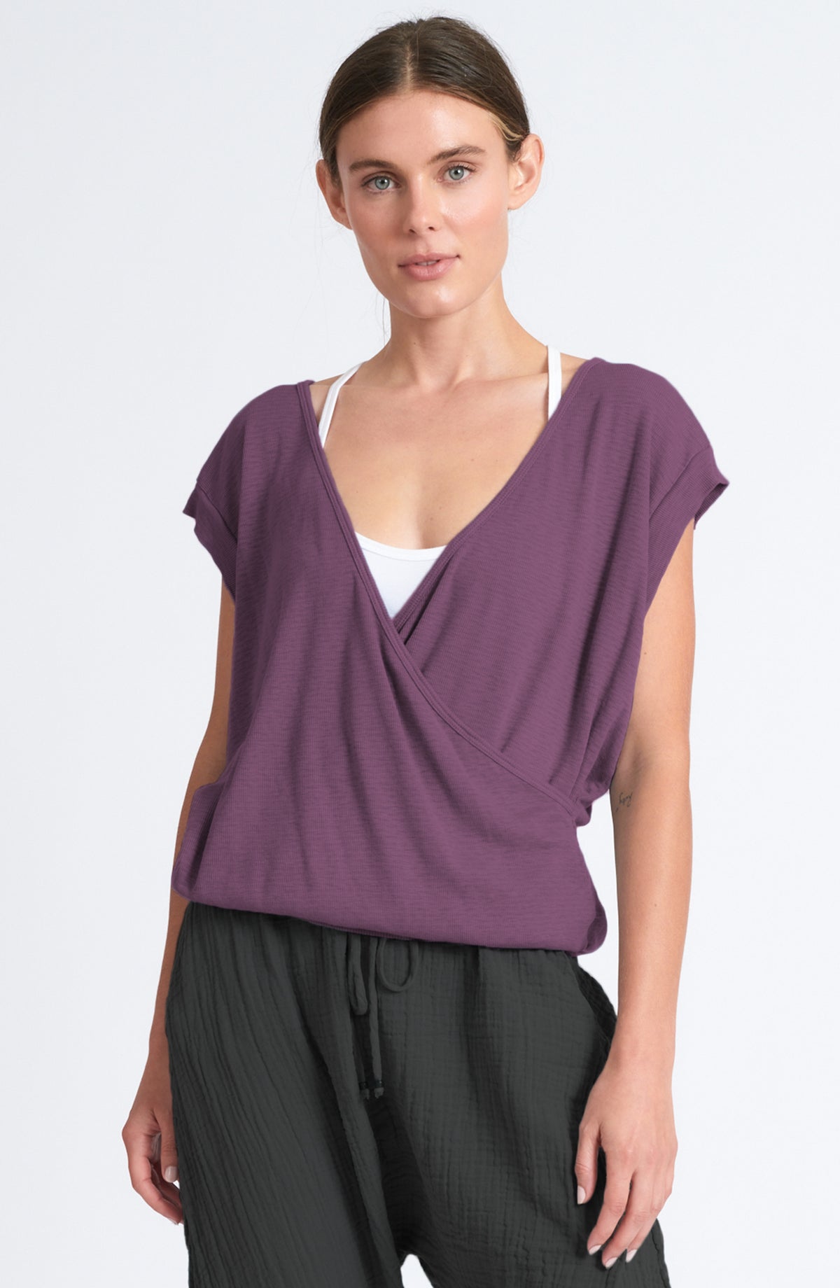 Ribbed Studio Coverup ~Fig