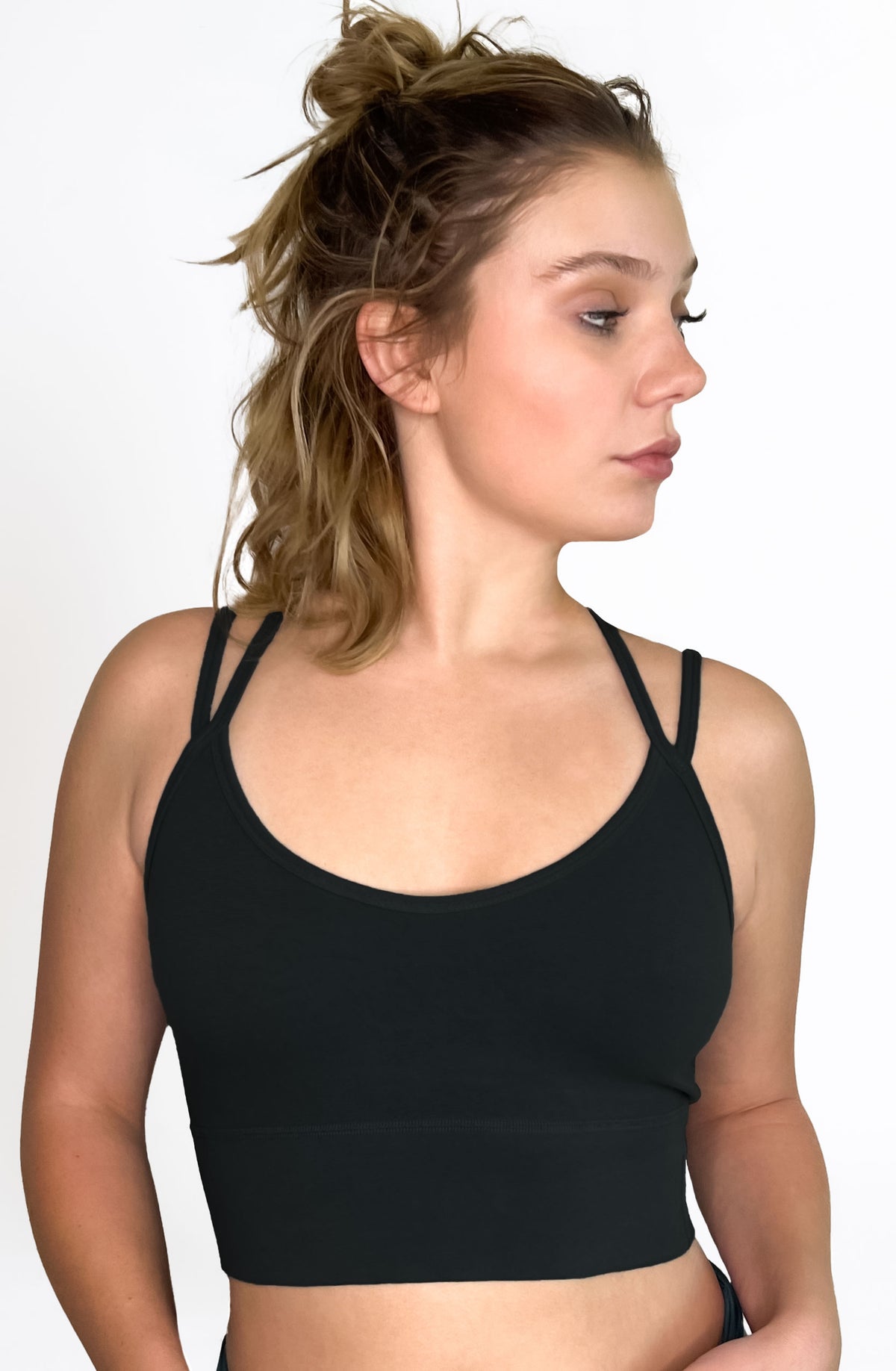 Long Line Bralette ~ Black