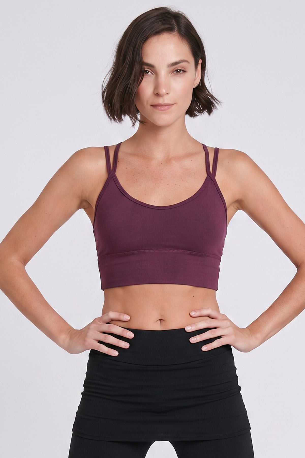 Long Line Bralette ~ Aubergine
