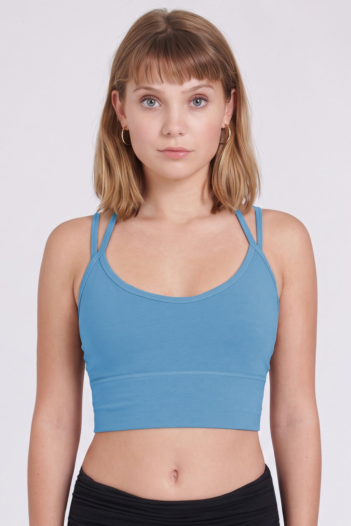 Long Line Bralette ~ Sky