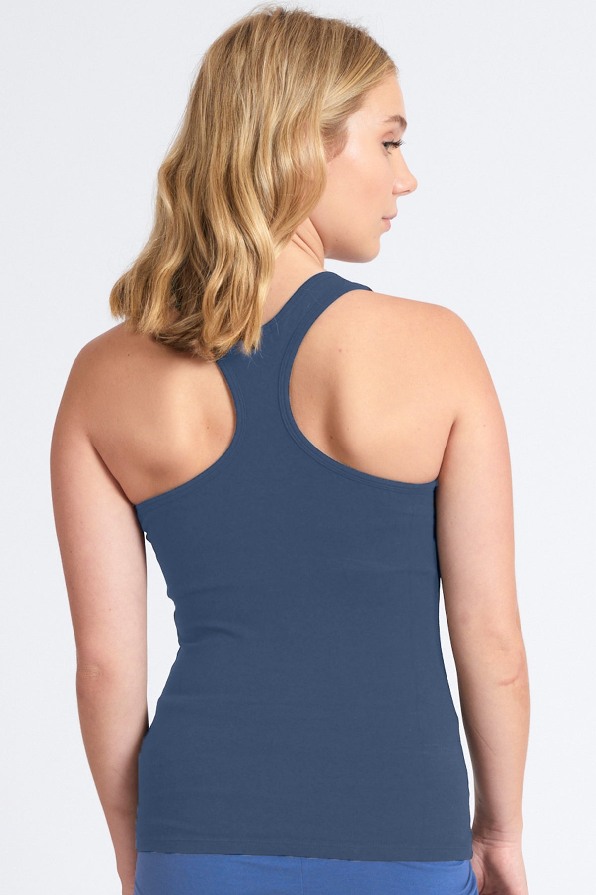 Racerback Bhakti Tank ~ Denim
