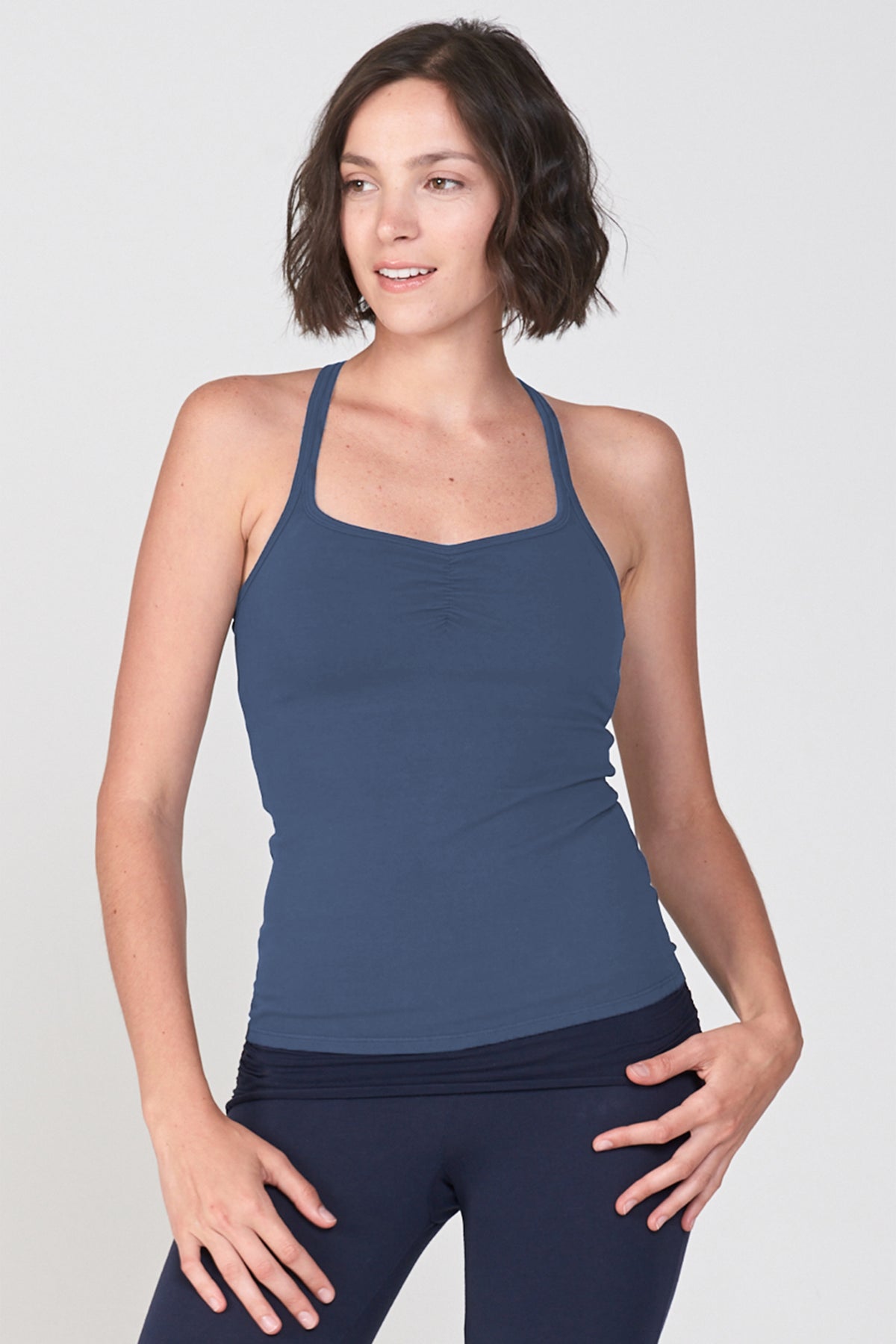 Slim Racerback Vinyasa Cami ~ Denim