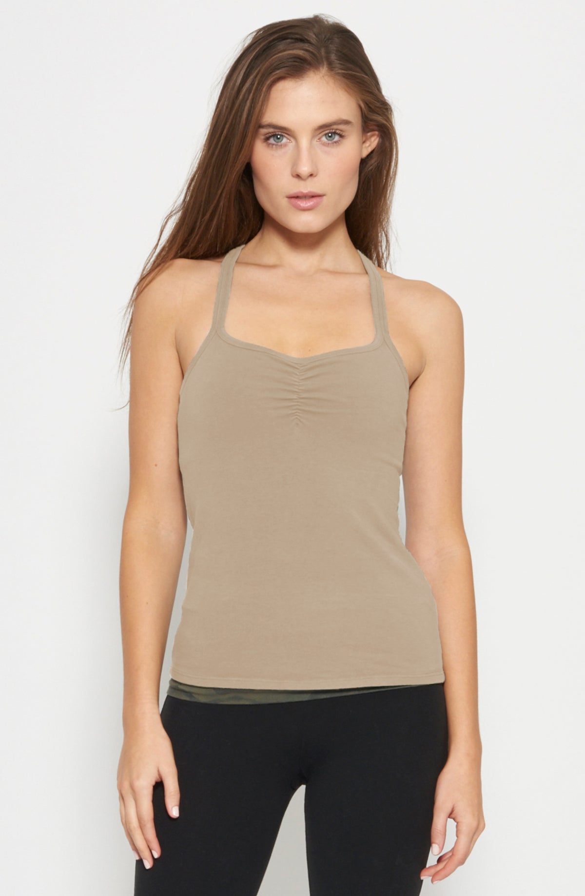 Slim Racerback Vinyasa Cami ~ Neutral