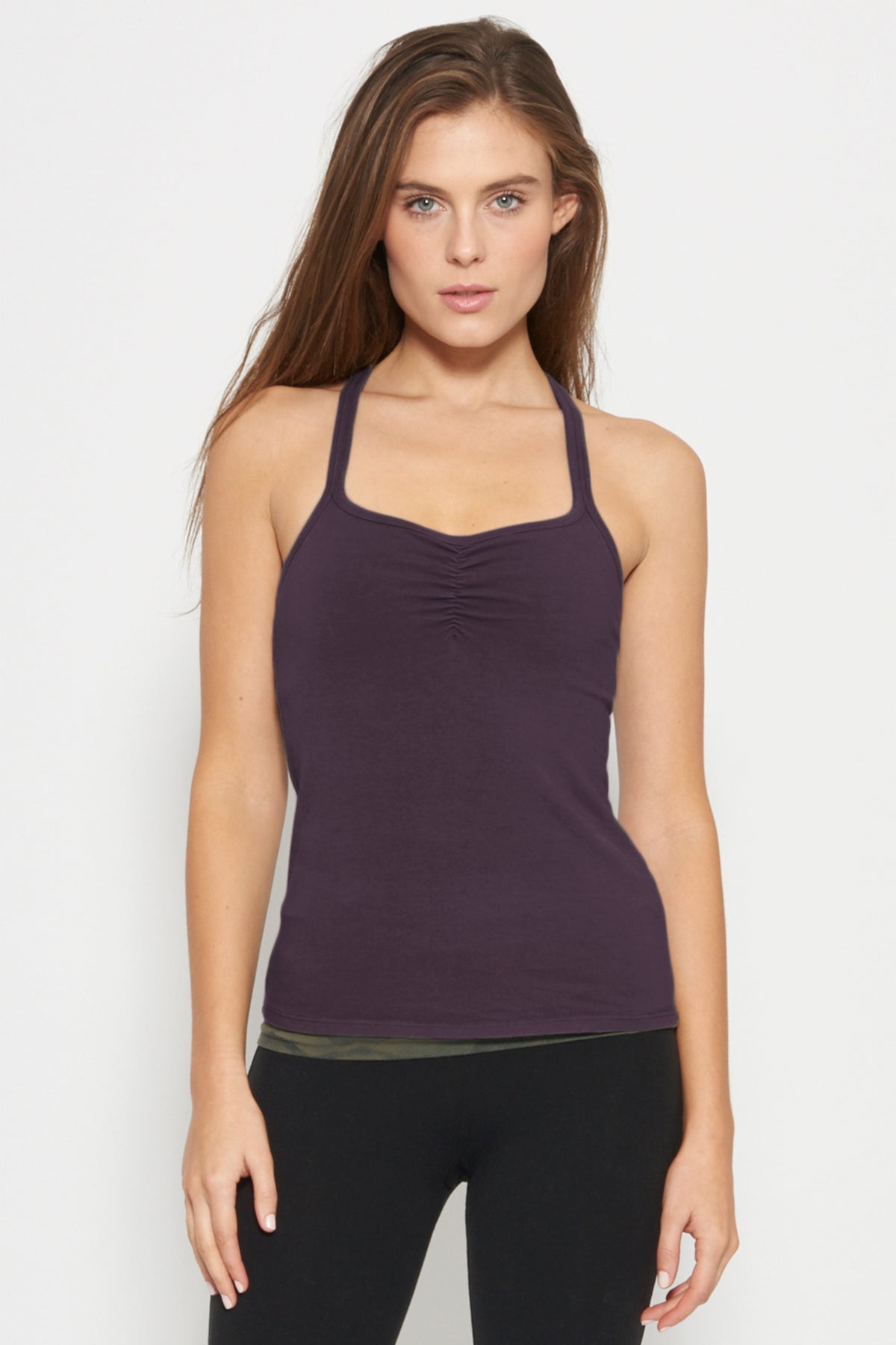 Slim Racerback Vinyasa Cami ~ Purple Haze
