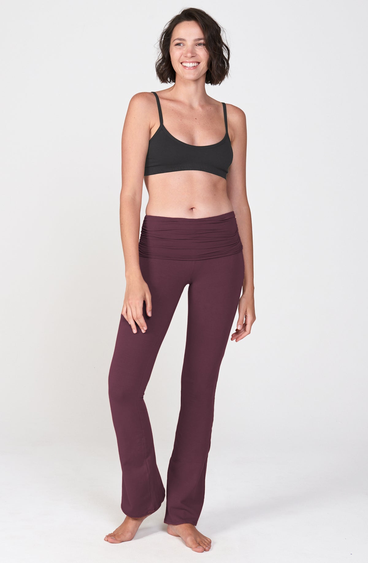 Bootcut Flare Practice Pant ~ Aubergine