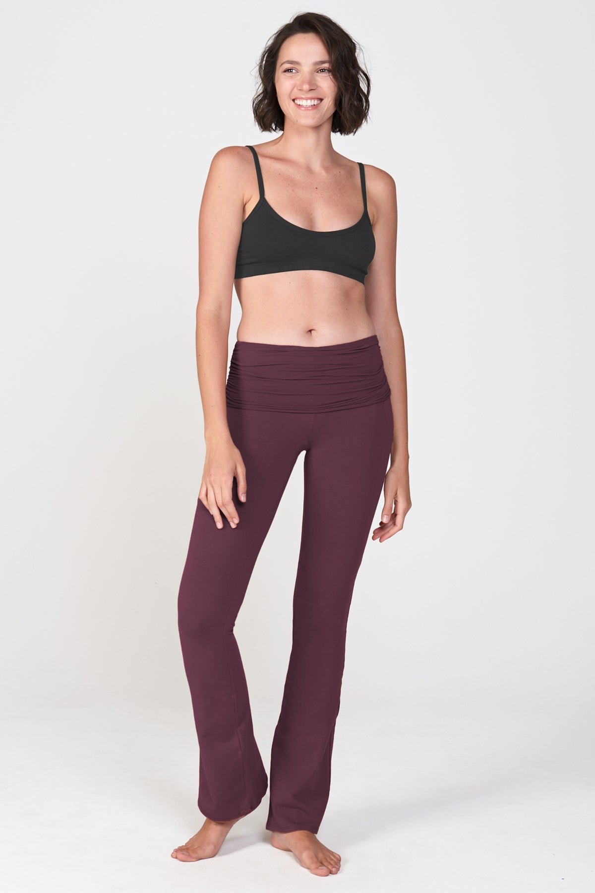 Bootcut Flare Practice Pant ~ Aubergine