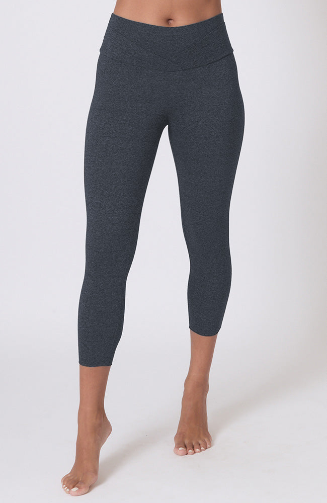 Double Waist Pose Capri ~ Dark Peacock