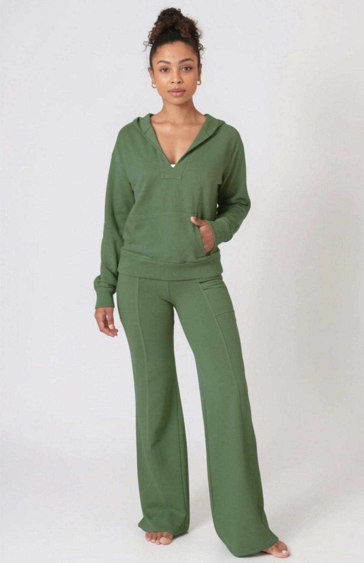 Deep Vee Surf Hoodie ~ Meadow