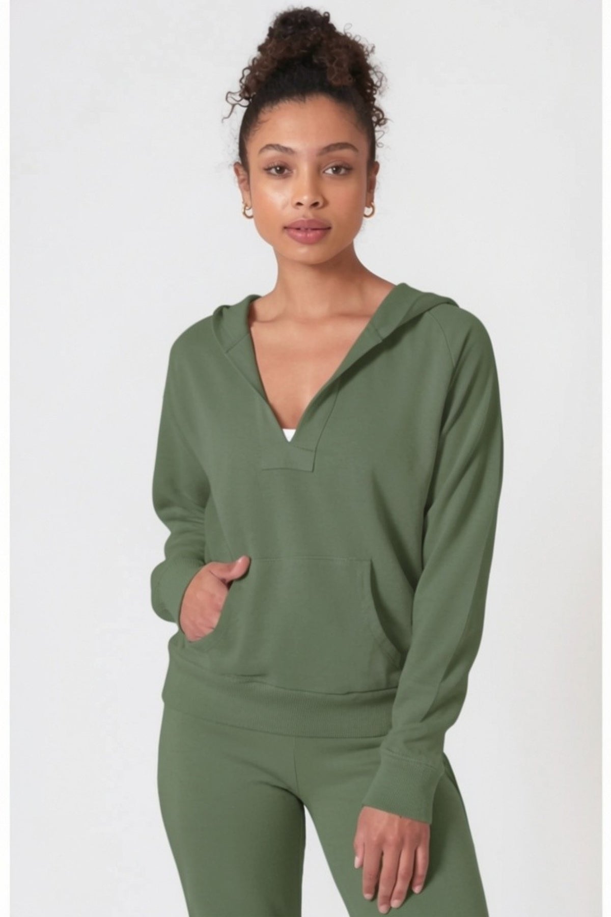 Deep Vee Surf Hoodie ~ Meadow