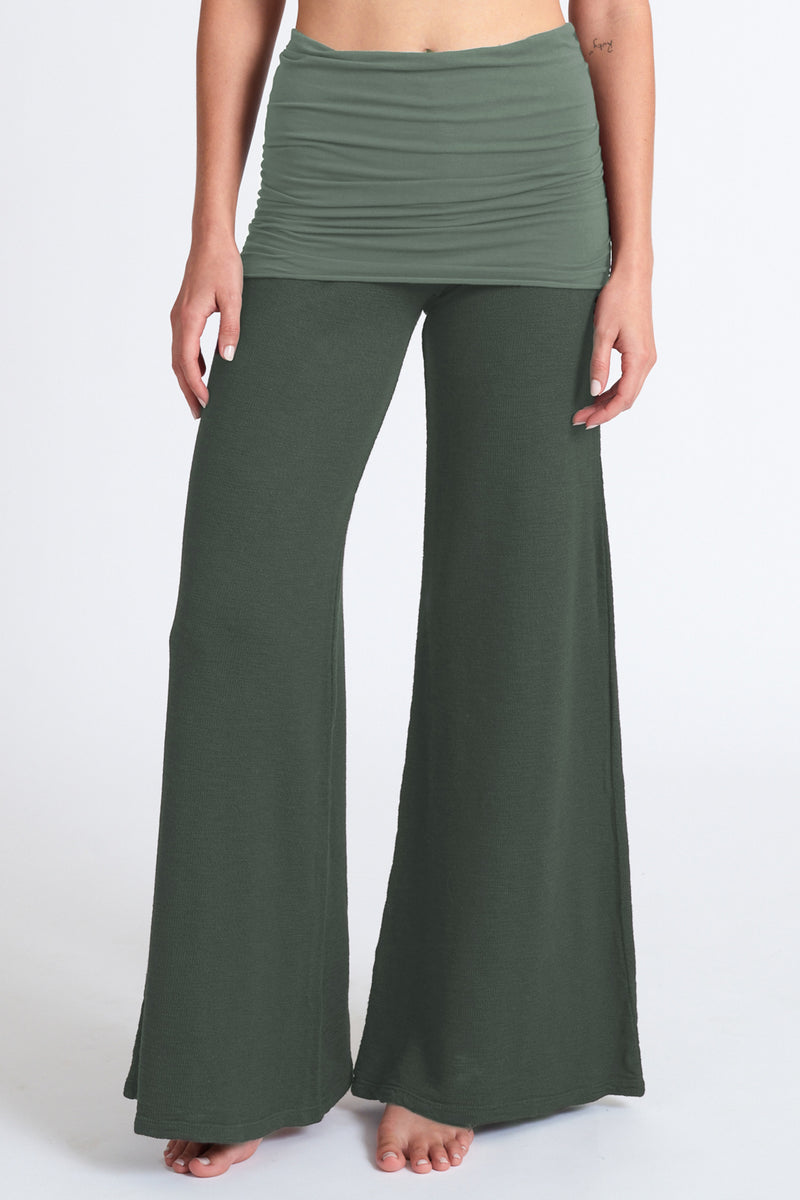 Surf Nomad Flare Pant ~ Herb