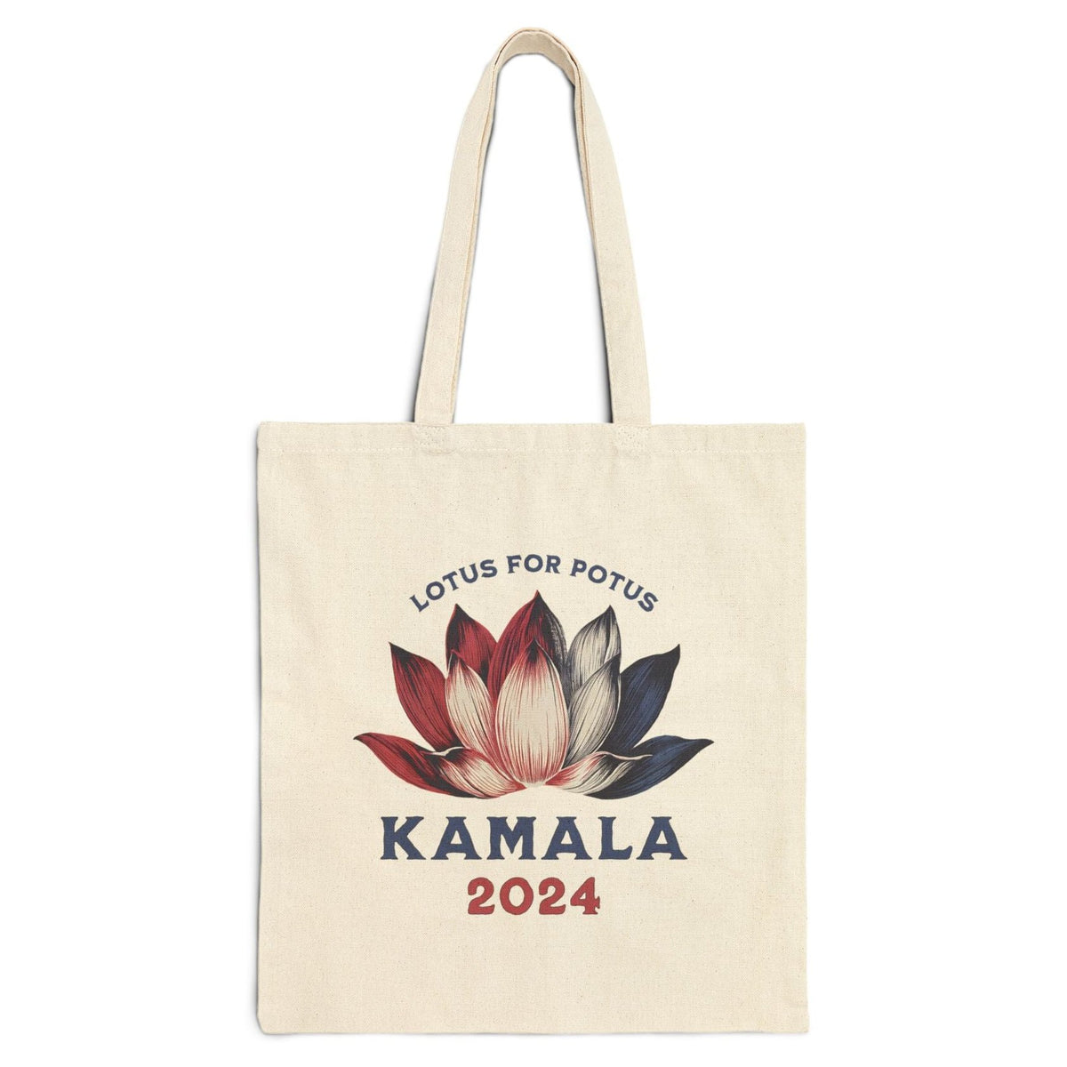 Lotus For Potus ~ Canvas Tote