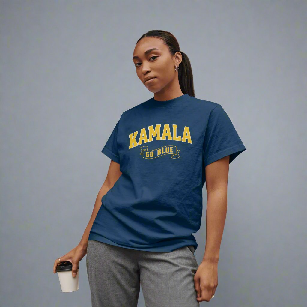 Kamala Go Blue ~ Unisex Garment-Dyed T-shirt