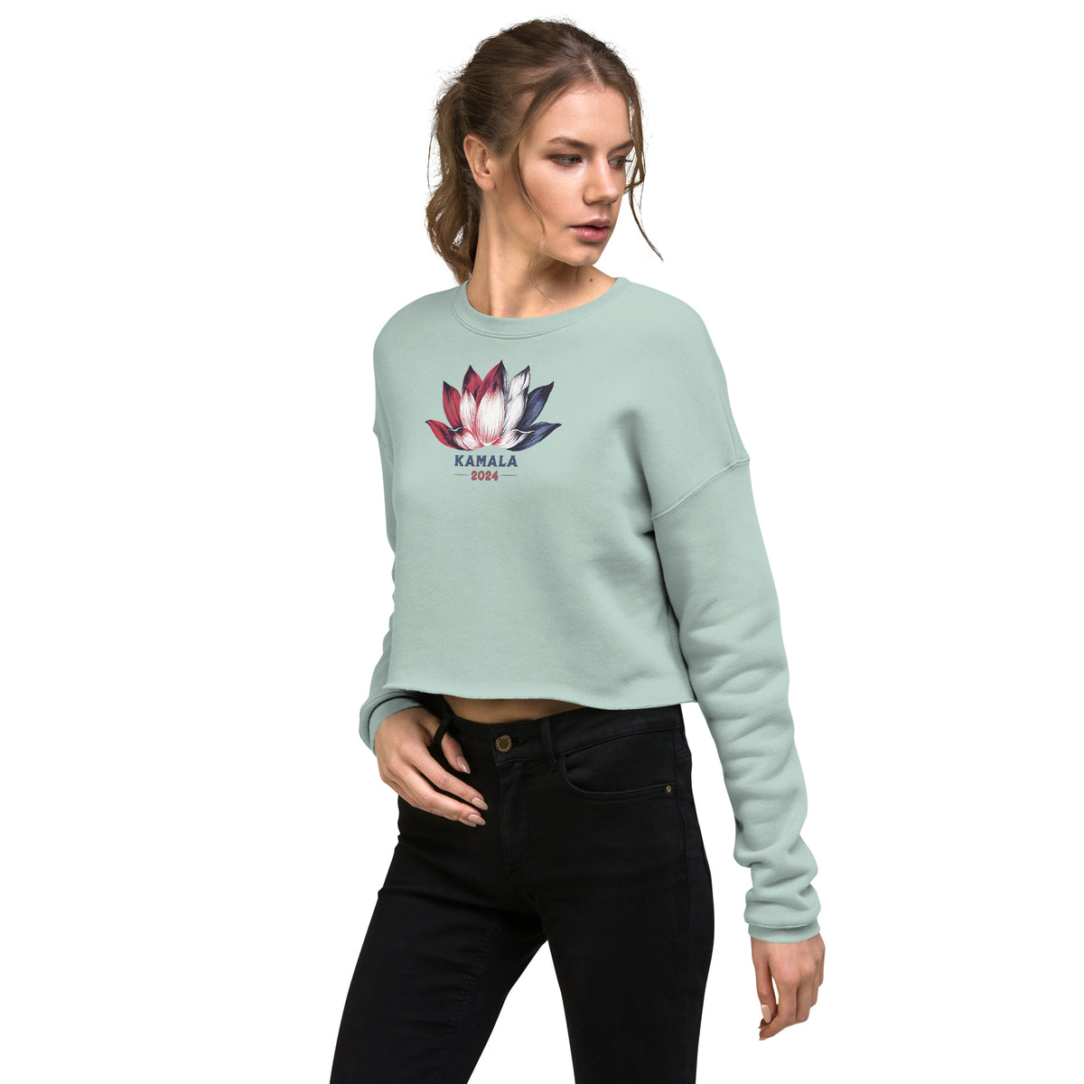 Lotus For Potus ~ Crop Sweatshirt