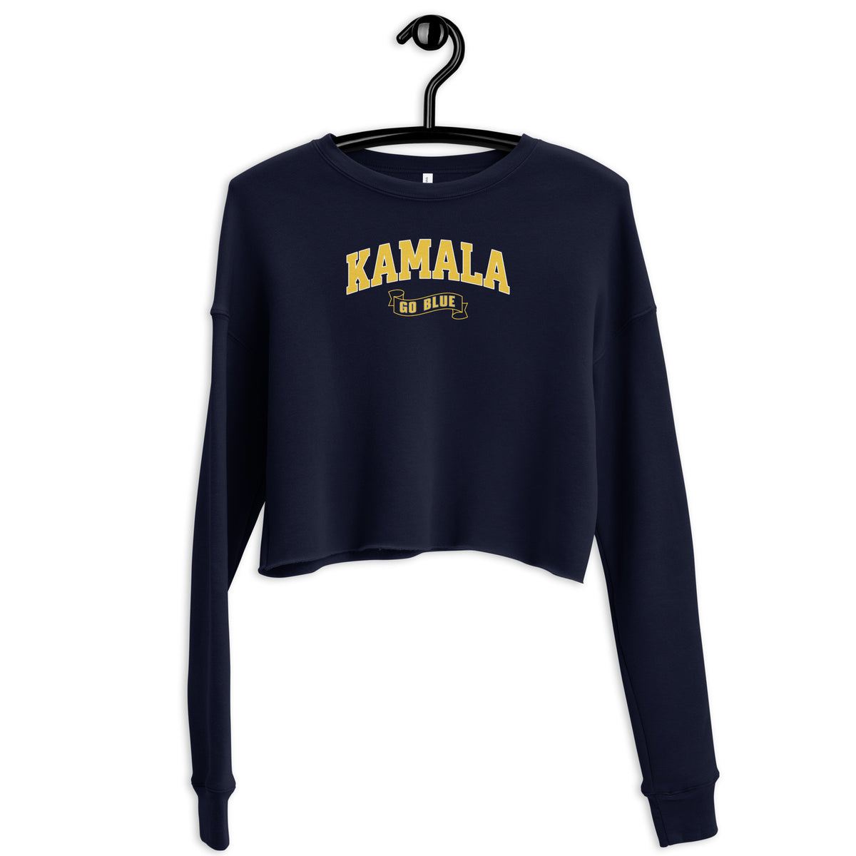 Kamala Go Blue ~ Women's Crop Sweatshirt