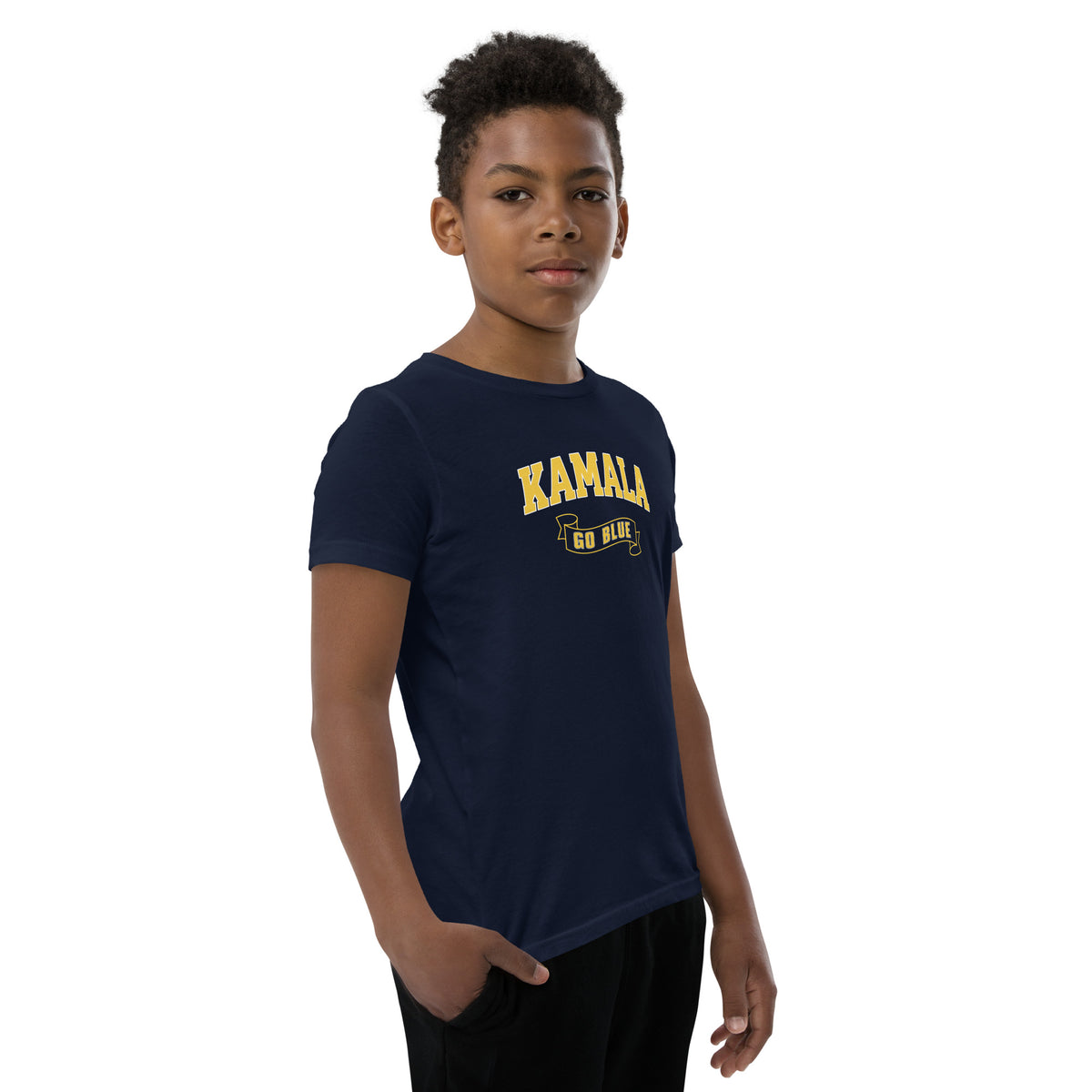 Kamala Go Blue ~ Youth Short Sleeve T-Shirt