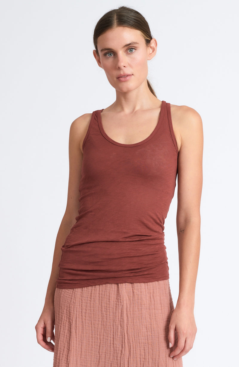 Slub Mindful Tank ~ Adobe