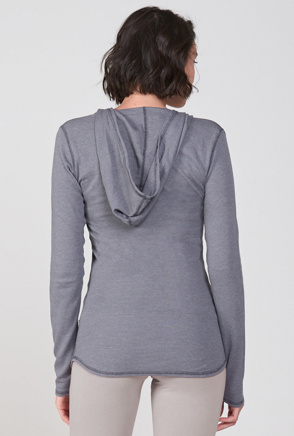 Essential Deep Scoop Hoodie ~Sterling