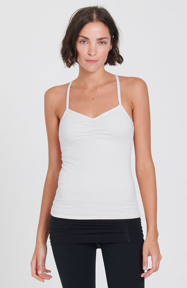 Criss Cross Practice Cami ~ Cream