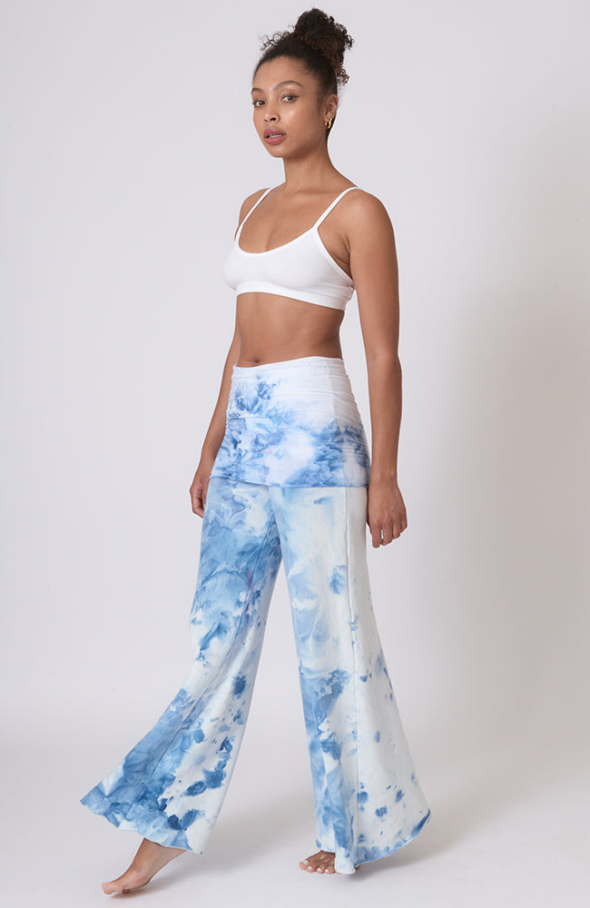 Wide Leg Eco Nomad Pant Wild Blue Yonder Omgirl