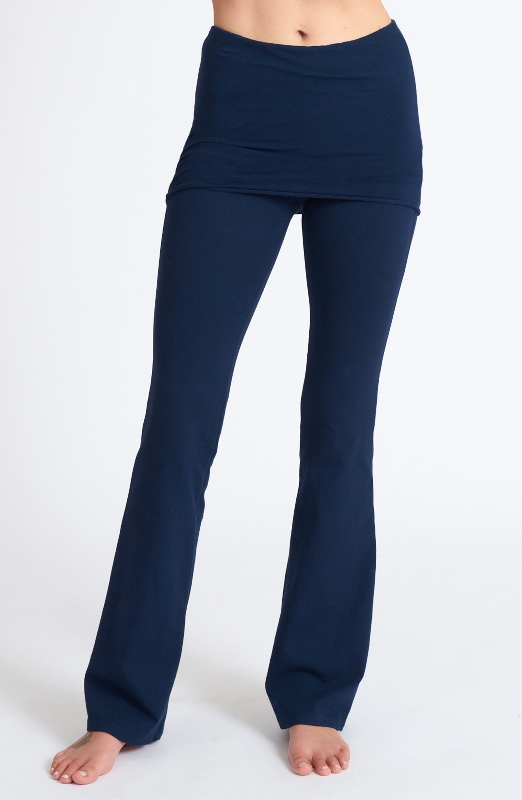 Studio Nomad Bootcut Yoga Pant Navy Blue Omgirl