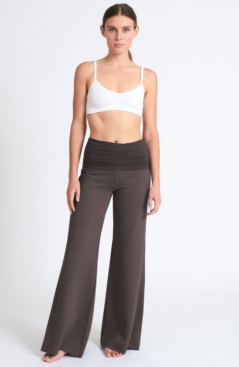 Wide Leg Eco-Nomad Pant ~ Espresso